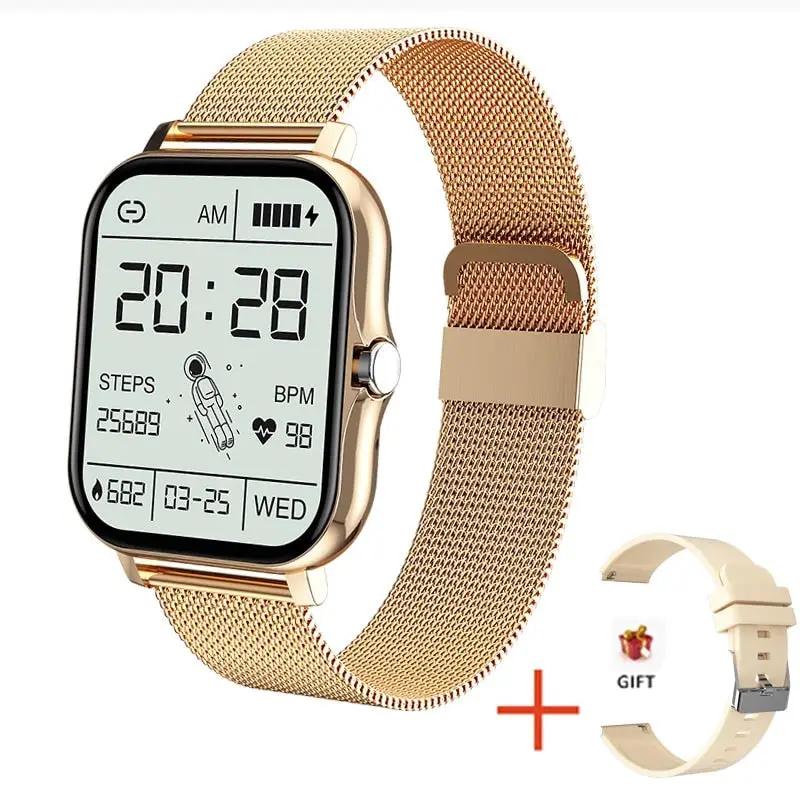 For Xiaomi Samsung Android Phone 1.69" Color Screen Full Touch Custom Dial Lady Watch Bluetooth Call 2023 Women Smart Watch Men - RY MARKET PLACE