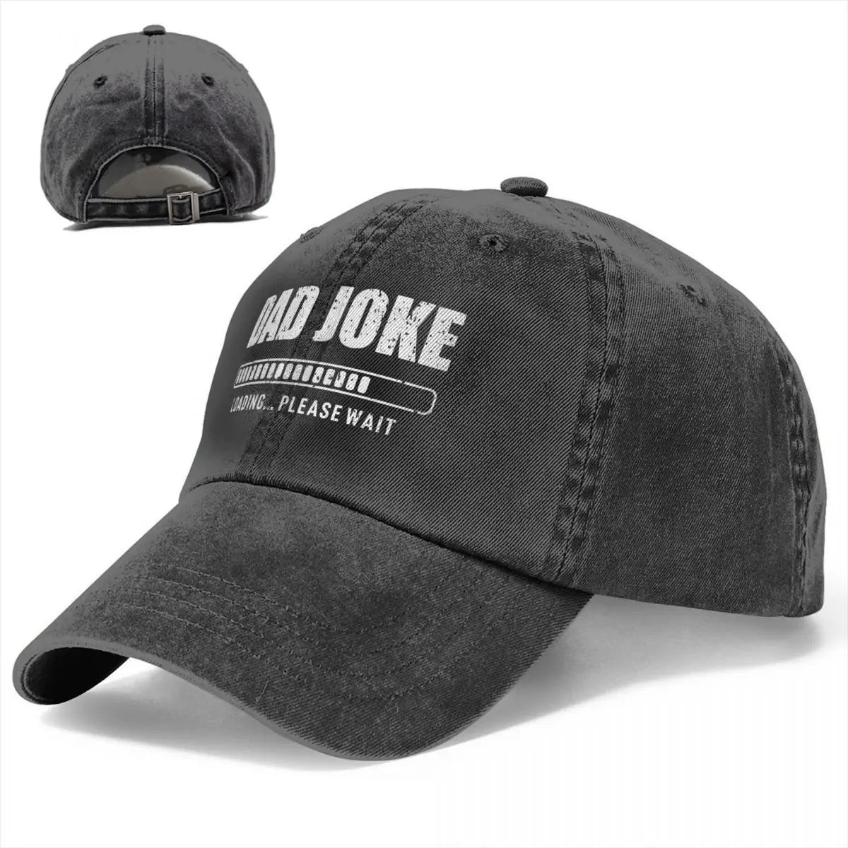 Dad Joke Loading Bad Pun Men Baseball Caps Daddy Grandpa Father's Day Distressed Denim Caps Hat Retro Outdoor Running Headwear