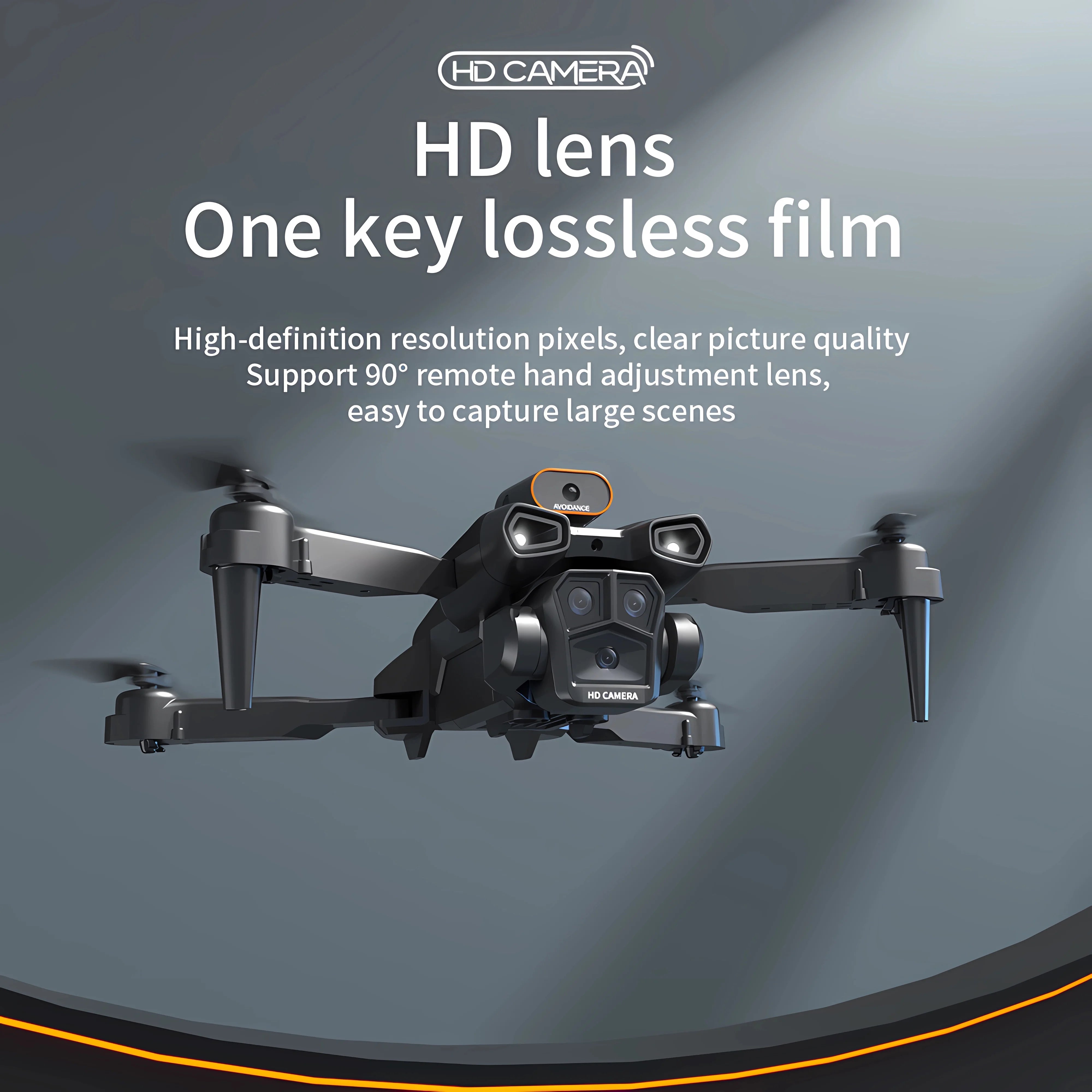 New H12 Mini Drone 8K Professinal Three Camera Wide Angle Optical Flow Localization Four-way Obstacle Avoidance RC Quadcopter