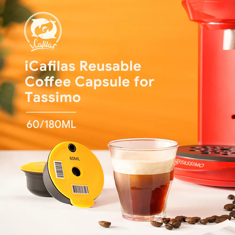 200/220ML Bosch Reusable Coffee Capsule for Tassimo BOSCH Machine Refillable Filter Cup Pod Espresso Maker 60/180ML