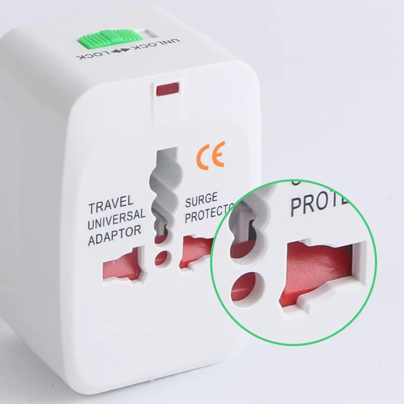 2 USB Universal Travel Adapter with Cloth Storage Bag All-in-one International World AC Power EU AU US Converter Plug Safety