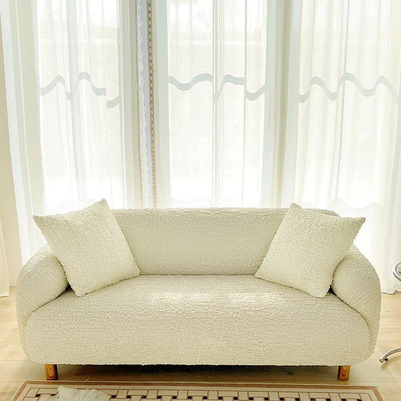 Ins Cream Wind Elastic Sofa Cover 2023 New All-inclusive Universal Dust-proof Anti-slip General Light Luxury High Sense