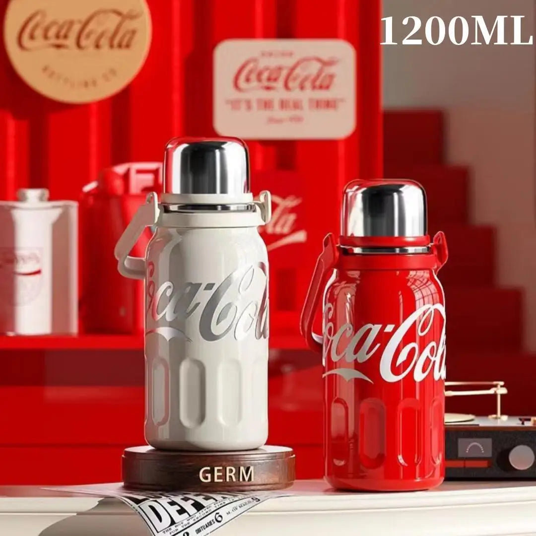 1200ML 316 Stainless Steel Insulated Water Bottle Tumbler with Handle Large Capacity Vacuum Travel Outdoor Car Carrying Kettle