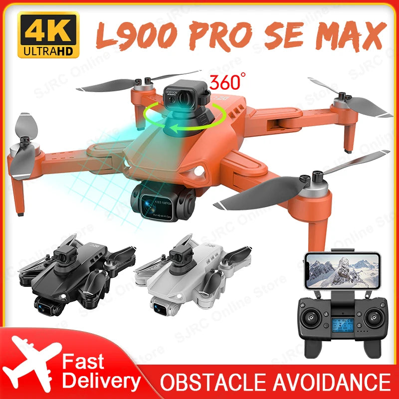 L900 Pro SE Max GPS Drone 4K Profesional Obstacle Avoidance HD Camera Drones Brushless Motor 5G WiFi RC Quadcopter VS KF102 Max