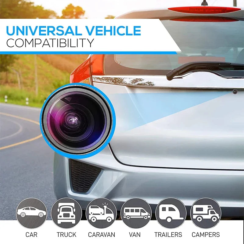 Car Rear View Camera with Video Cable Night Vision Reversing Auto Parking Camera IP68 Waterproof CCD LED Auto Backup Monitor HD
