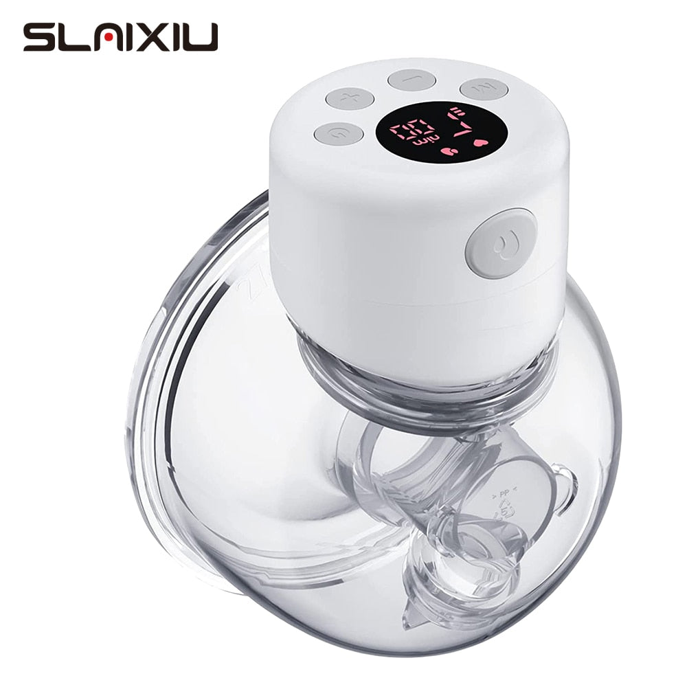 NEW Portable Electric Breast Pump Silent Wearable Automatic Milker LED Display USB Rechargable Hands-Free Portable Milker NO BPA - RY MARKET PLACE