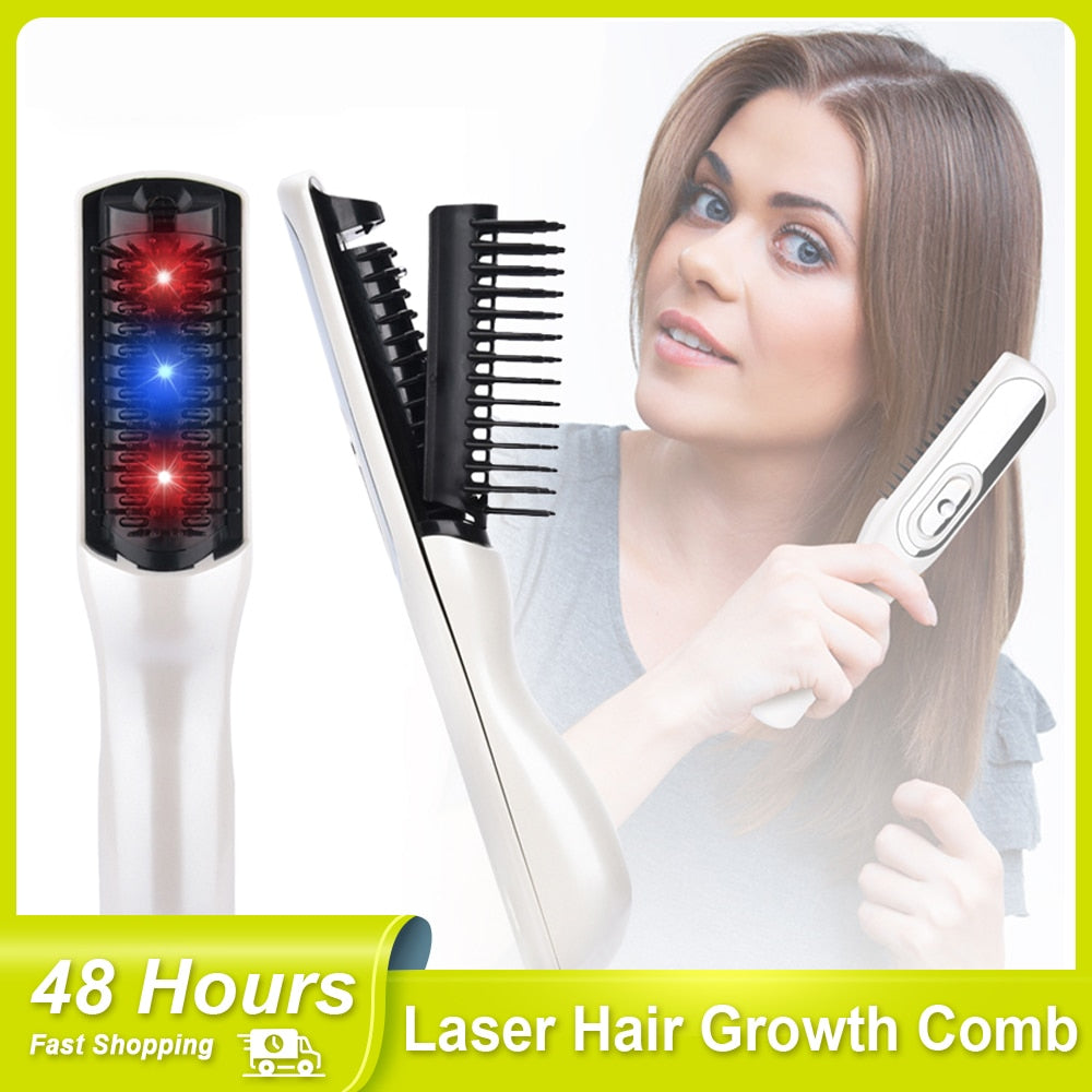 Laser Hair Growth Hair Comb Hairbrush Infrared Health Hair Regrowth Laser Treatment for Women Men Hair Growth Products - RY MARKET PLACE