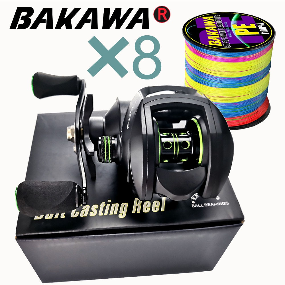 New  Baitcasting Reel High Speed 8:1:1 Gear Ratio 17+1BB Fresh Saltwater Magnetic Brake System Ultralight Fishing ReeL 2000 Seri - RY MARKET PLACE