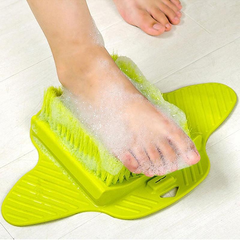 Plastic Bath Shower Foot Brush Scrubber Bath Shoe Feet Massage Slippers Brush Scrub Exfoliating Spa Shower Remove Dead Skin - RY MARKET PLACE