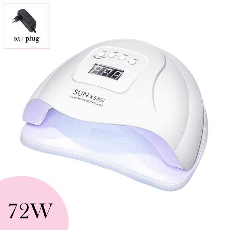 72W/48W Nail Dryer Machine LED Lamp Nails USB Portable UV Manicuring Cable Home Use Nail UV Lamp for Drying Gel Polish Nails - RY MARKET PLACE